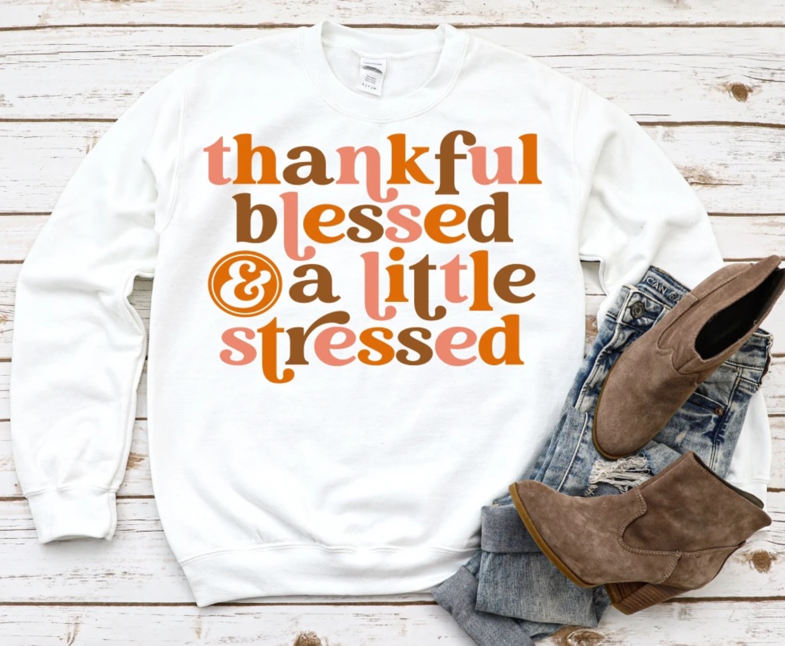 Thankful Blessed Stressed Screen Transfer (PRE-SALE)